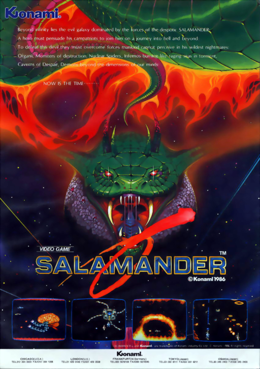 Salamander (version D) MAME2003Plus Game Cover